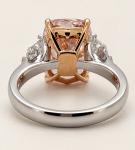 Rosé Emerald Ring - Image 3