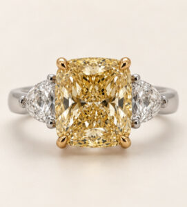Golden Cushion Ring